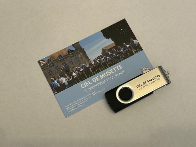 Clé USB Ciel de Musette - "L'accordéon vous invite"