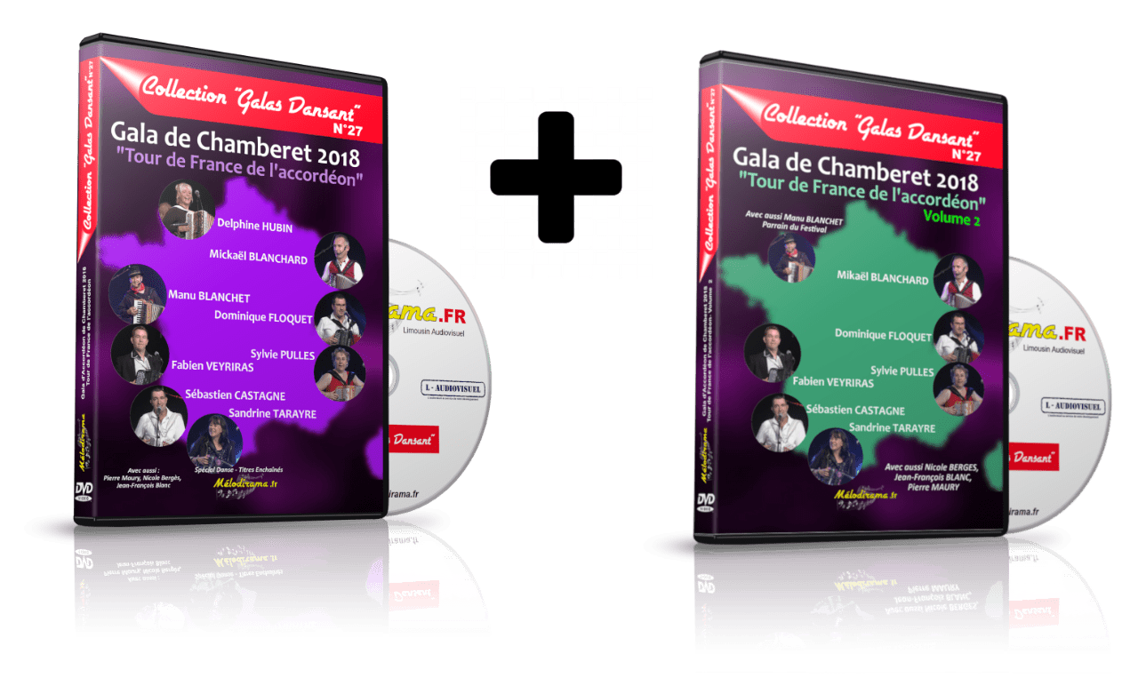 Pack 2 DVD : Gala de Chamberet 2018 Volume 1 & 2