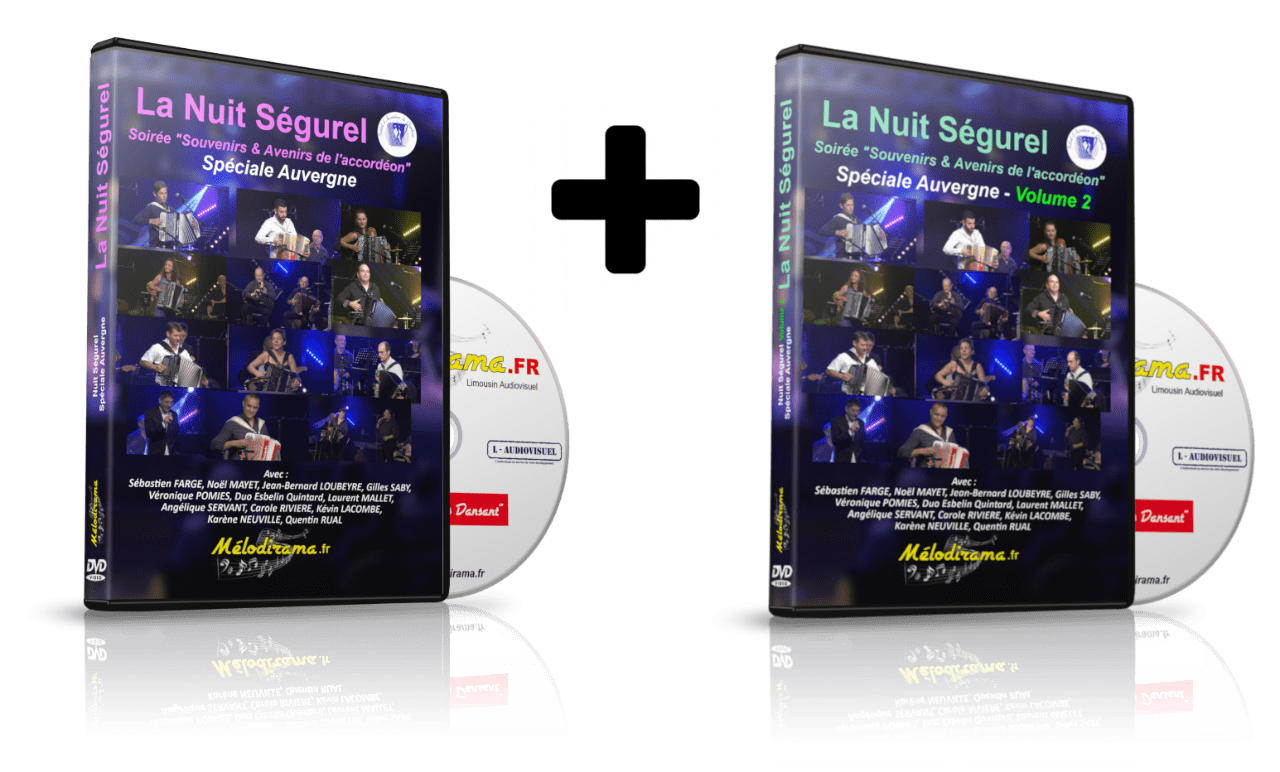 Pack 2 DVD : Nuit Ségurel 2018 "Spéciale Auvergne" - Volume 1 & 2