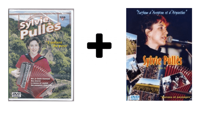 Pack 2 DVD : Sylvie Pullès "L'enfant du Pays" + " Parfum d'Aveyron et d'Argentine"