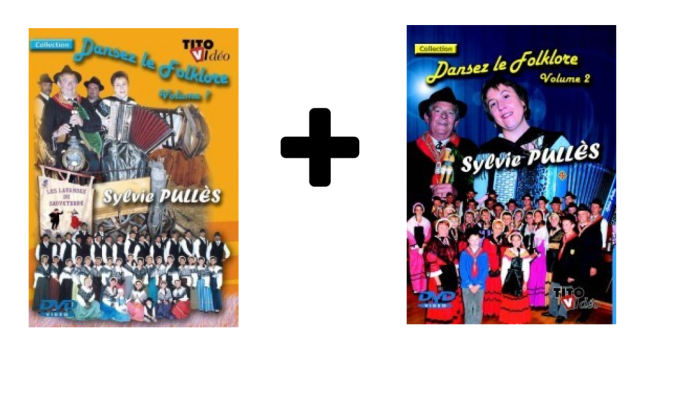 Pack 2 DVD : Sylvie PULLES "Dansez le folklore" Volume 1 & 2